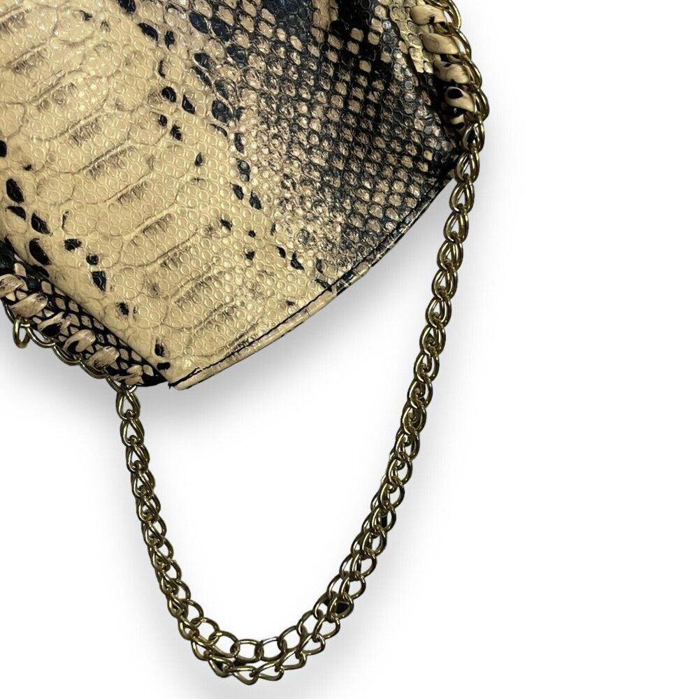 Steve Madden Faux Leather Python Snake Print Hand… - image 7